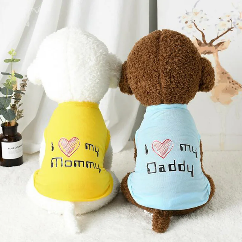 Одежда для собак дешевая футболка мужская с кошкой летняя дышащая толстовка