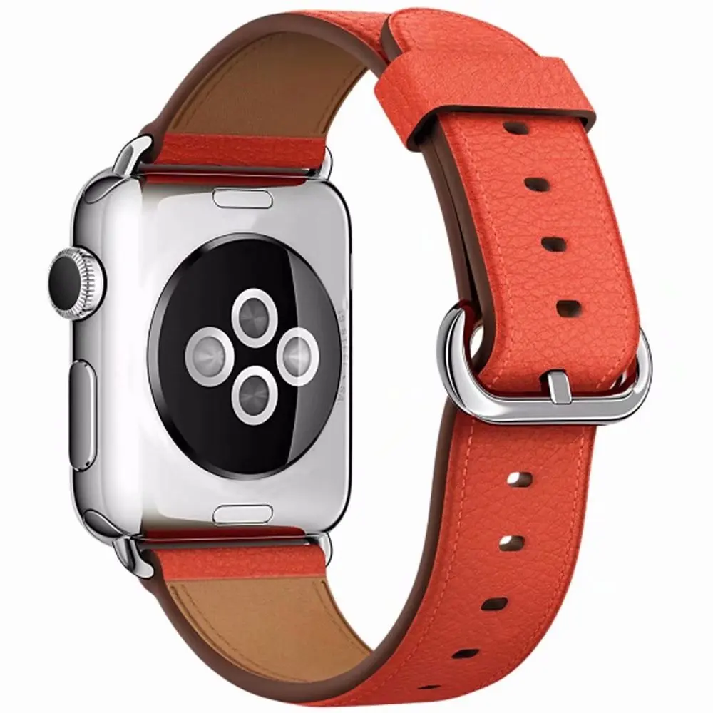 Кожаный ремешок для часов Apple Watch Series 4 3 2 1 iwatch браслет смарт-аксессуары наручные