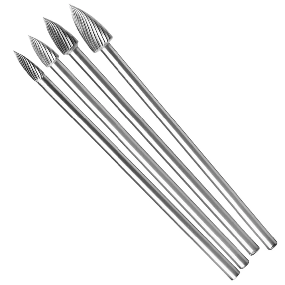 

1PC Curved Tip type 150mm length Rotary Burrs Abrasive Tools Grinding Head Tungsten Carbide 6mm Shank Longer Rotary File