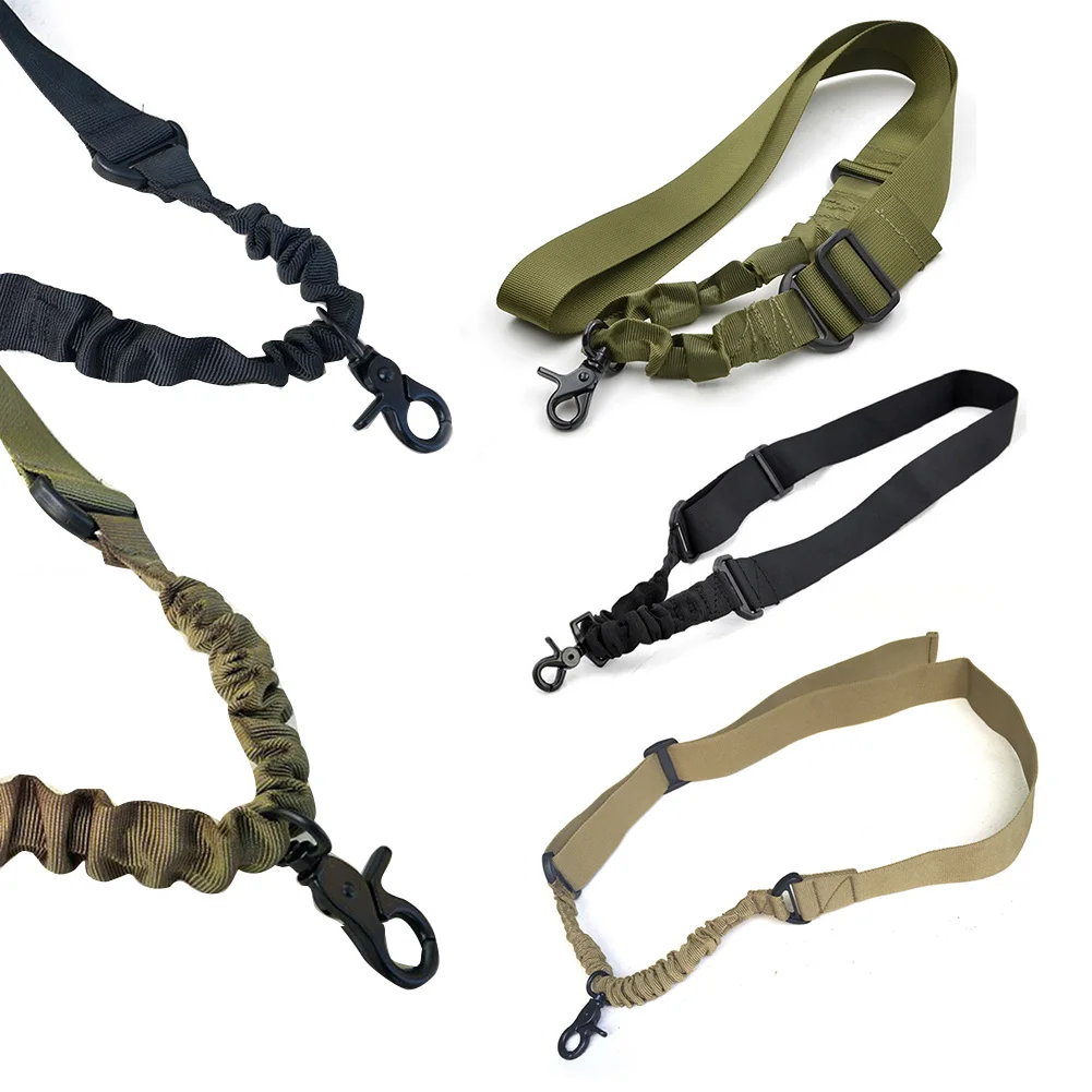 Один точка Airsoft Охотничий пояс Тактический военно-эластичный Шестерни ружейный