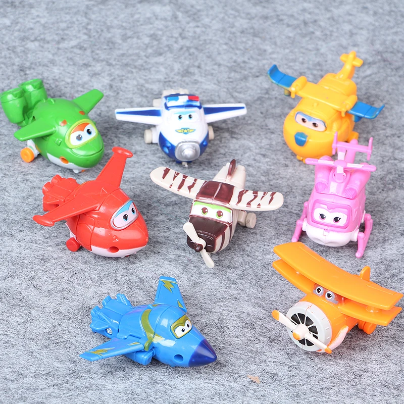 Новинка Лидер продаж 5 см 8 шт./компл. Superwings Супер Крылья деформация робот