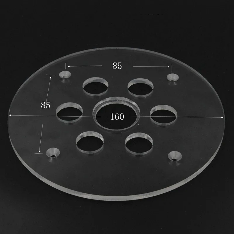 Набор круглых базовых пластин + 10 шт. трафаретов из алюминиевого сплава|Наборы