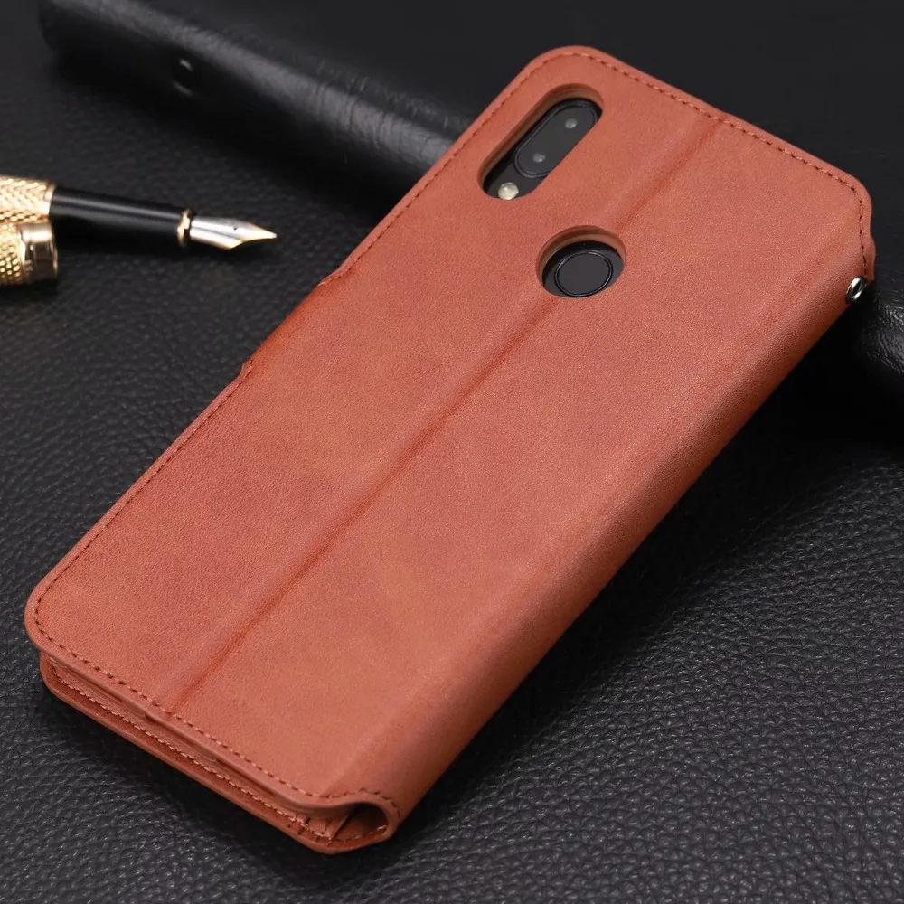 Чехол-книжка AZNS из натуральной кожи для Xiaomi Redmi Note 7, 6, 6A, 6Pro, Note 8, 5 Plus, роскошный Слот для карт, Магнитный кошелек с застежкой, чехол для телефона