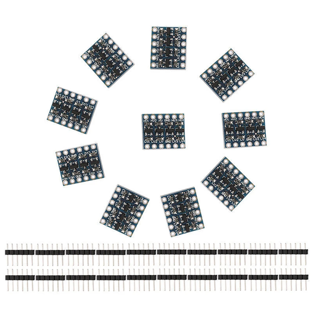 10X 3,3 V-5 V 4 канала материнскую плату преобразователь уровня ttl двунаправленный переключатель модуль