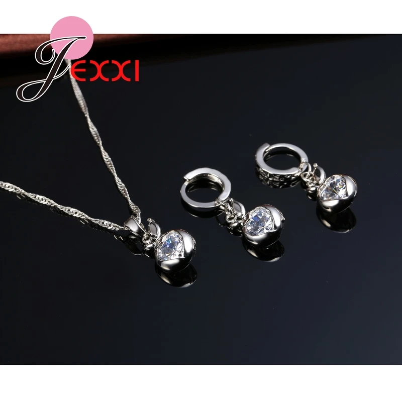 Женский комплект из колье и серёг серебра 925 пробы|accessories hyundai|necklace colorsnecklace flag |