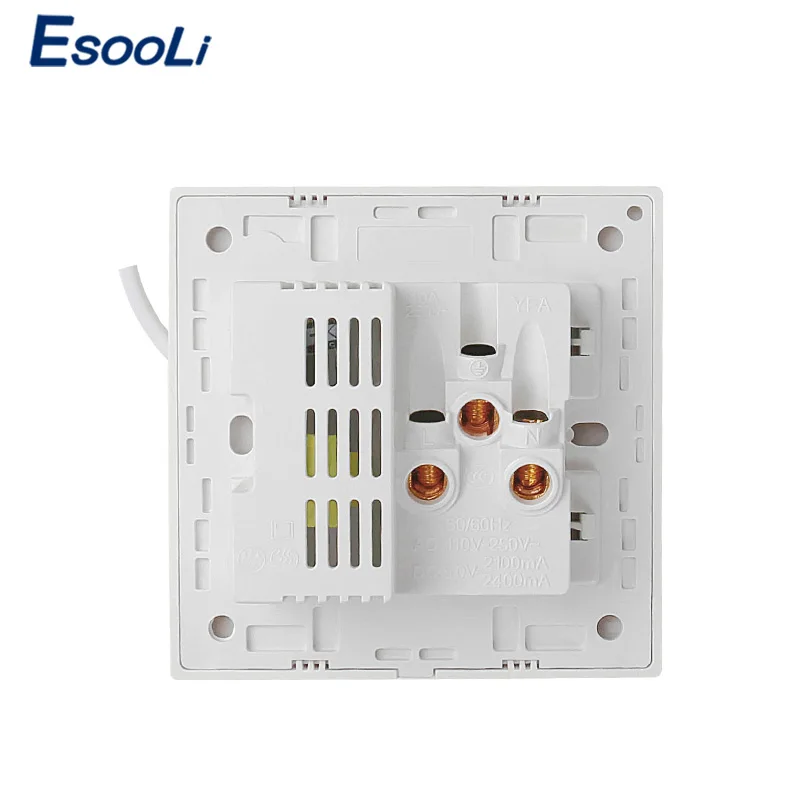 Универсальное настенное зарядное устройство Esooli с 2 USB портами 1 А|Электрические