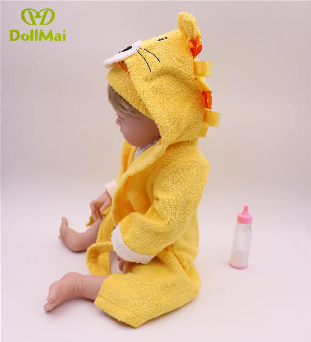 NPK 55 см новый стиль полностью силиконовая кукла Новорожденный ребенок игрушки