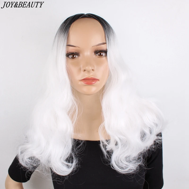 JOY & BEAUTY 20 дюймов синтетические короткие волнистые парики для женщин белые
