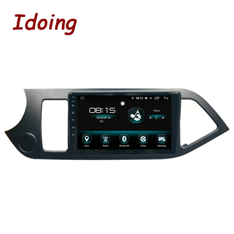 Idoing 1Din " Автомобильный Android 8,0 радио gps мультимедийный плеер для Kia Picanto Morning 2012 4G+ 64G Восьмиядерный навигатор быстрая загрузка 3g