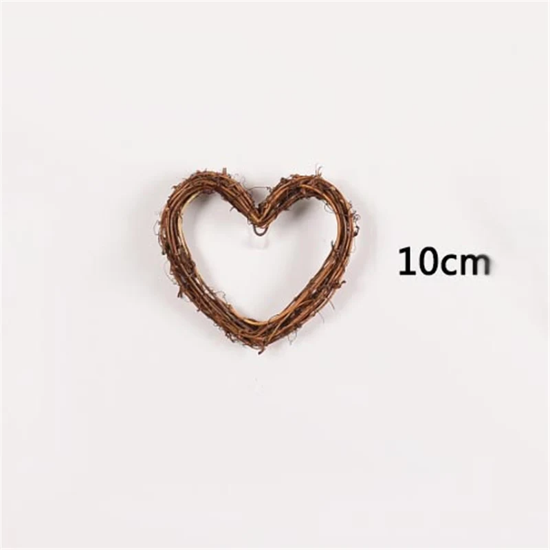 10CM Лоза ротанга кольцо флорист DIY ручной Висячие цветочные гирлянды рождественские украшения голый круг сушеные цветы - Цвет: 10CM