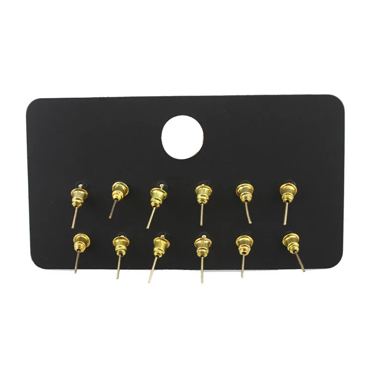 6 пар/компл. маленький шар Комплект сережек для женщин модный простой золотой