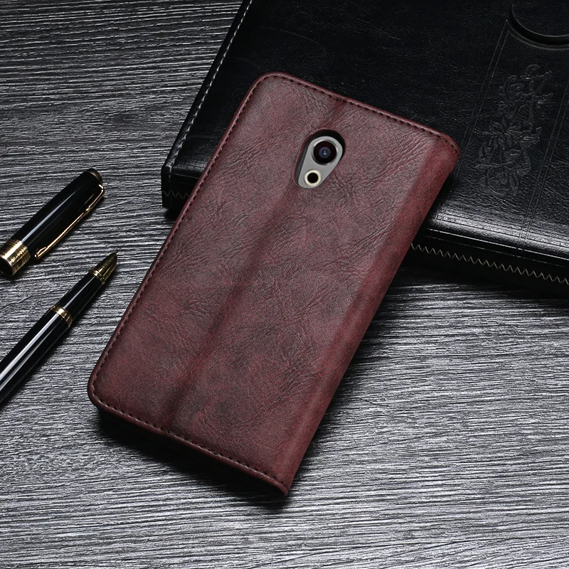 Чехол IDEWEI для Meizu Pro 6 Роскошный кожаный флип-чехол Pro6 защитный чехол телефона в