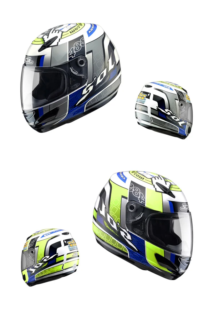 SOL moto rcycle шлем Полнолицевой шлем для мужчин и женщин moto bike capacete highway moto шлем moto cicleta Casque moto Casco 48S