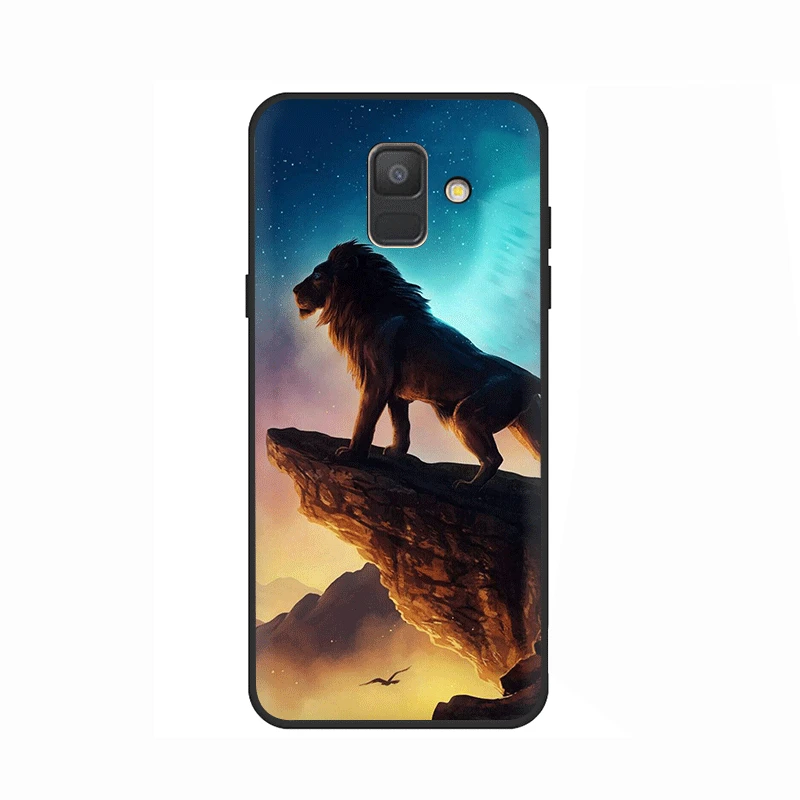 B12 С принтом «Король Лев», мягкий силиконовый чехол для телефона для samsung Galaxy A3 A5 A6 плюс A7 A8 A9 A10 A30 A40 A50 A70 J6 - Цвет: B12