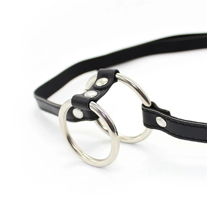 Кольца для пенис из искусственной кожи металлическое кольцо пениса S & M секс