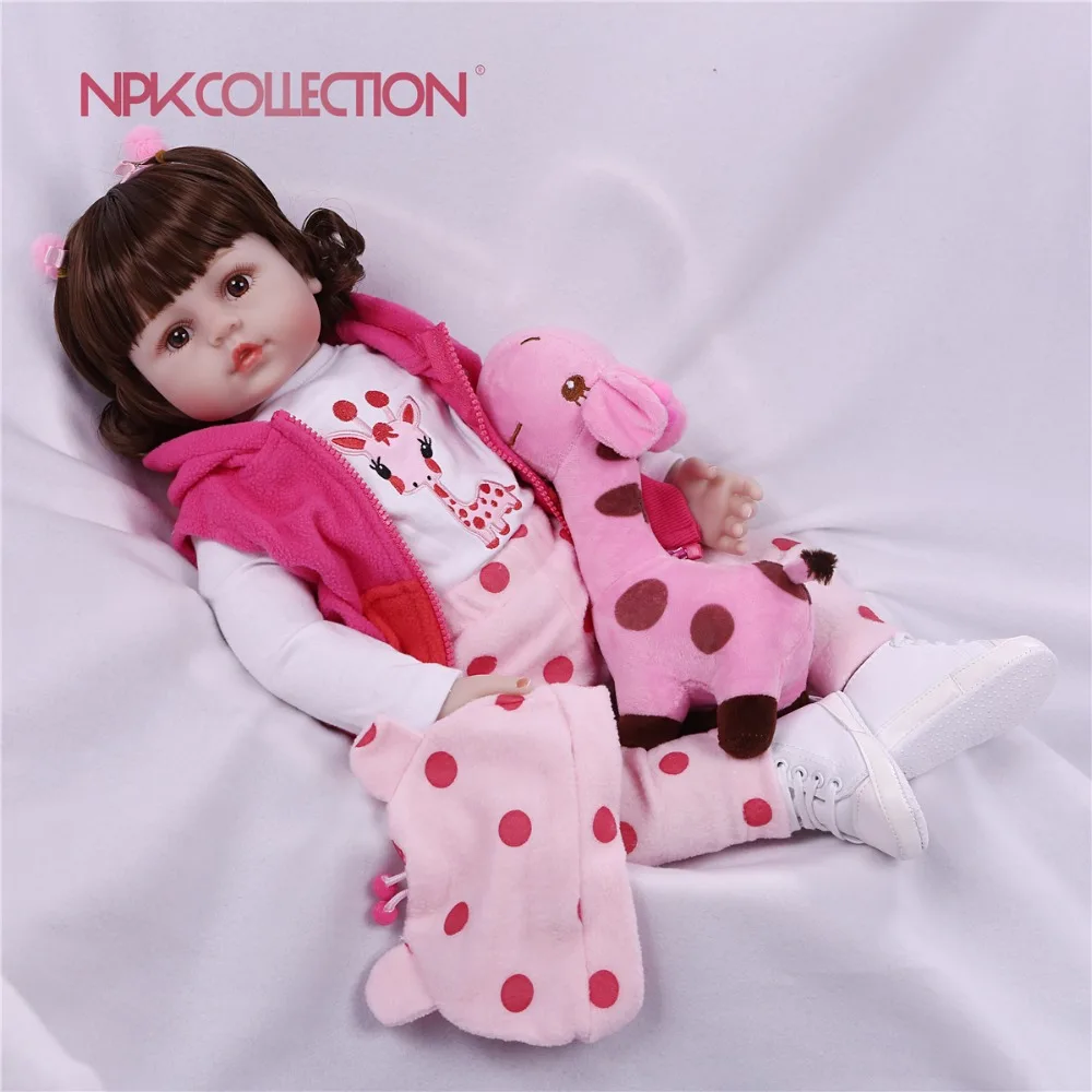 Giraff bebes Reborn 60/48 см обе руки Открыть Мягкая тела силиконовый виниловых кукол Reborn Baby Doll малышей Реалистичного кукла-реборн для малышей