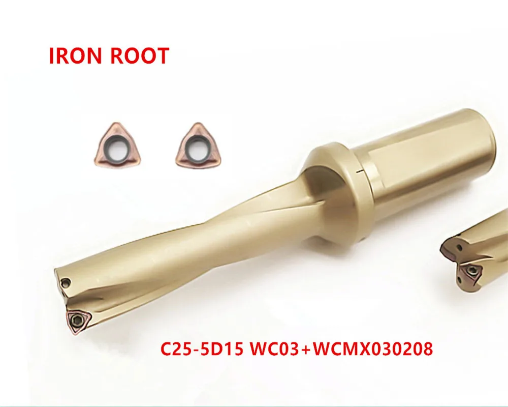 

New1P C25-5D15 WC03 U drill indexable drill + 2P WCMX030208-FZ 6115