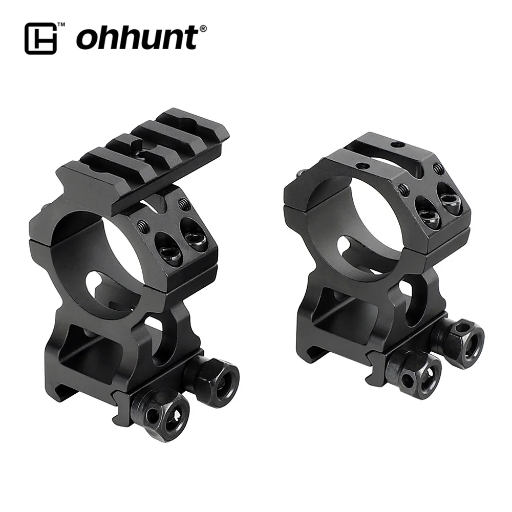 D Style Ohhunt Тактический рок-твердый 25,4 мм 30 мм прицел Пикатинни кольца охотничьи оптические прицелы крепления с верхней рейкой для AK 47 AR15 - Цвет: D Style