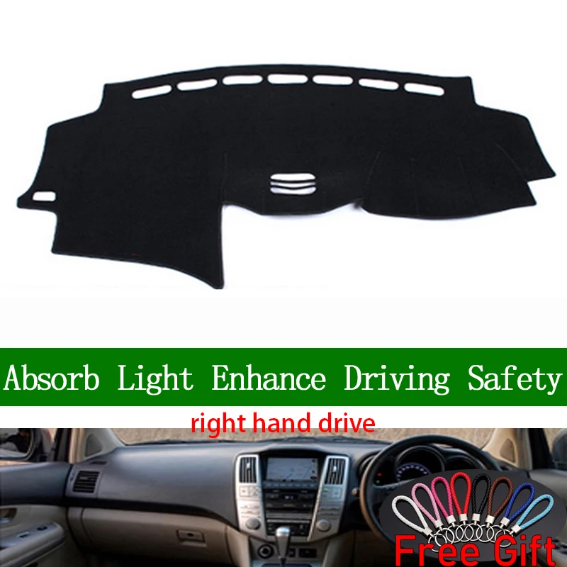 

Для lexus RX300 RX350 RX400 2004 2005 2006 2007 крышка приборной панели с правосторонним приводом автомобильные наклейки тире коврик аксессуары для интерьера