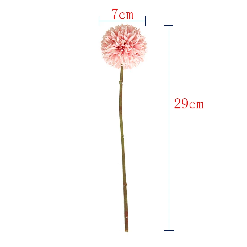 1Pcs 29cm Artificial Dandelion Flower Silk Hydrangea Flowers For Home Party Decoration Fake Flower For Wedding Decoration