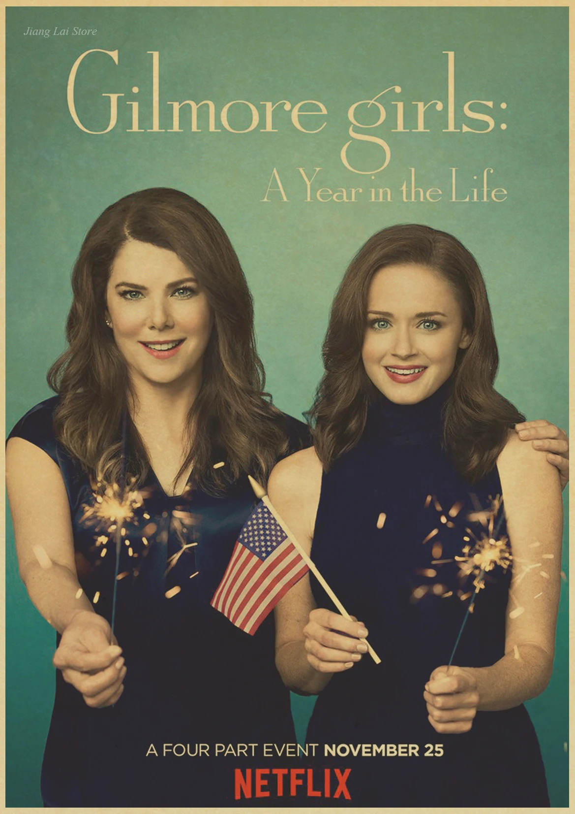 Gilmore девушки кино Кристен Риттер плакат на стену в стиле ретро винтажная живопись