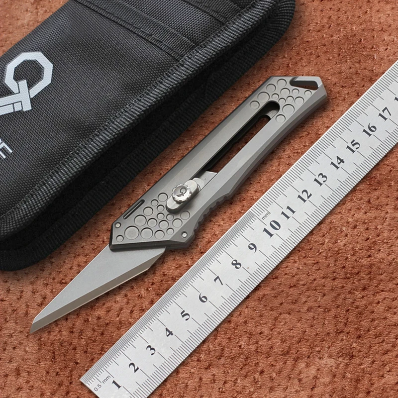 9TiEDC оригинальный бумажный карманный нож титановая ручка Tirek лезвие из
