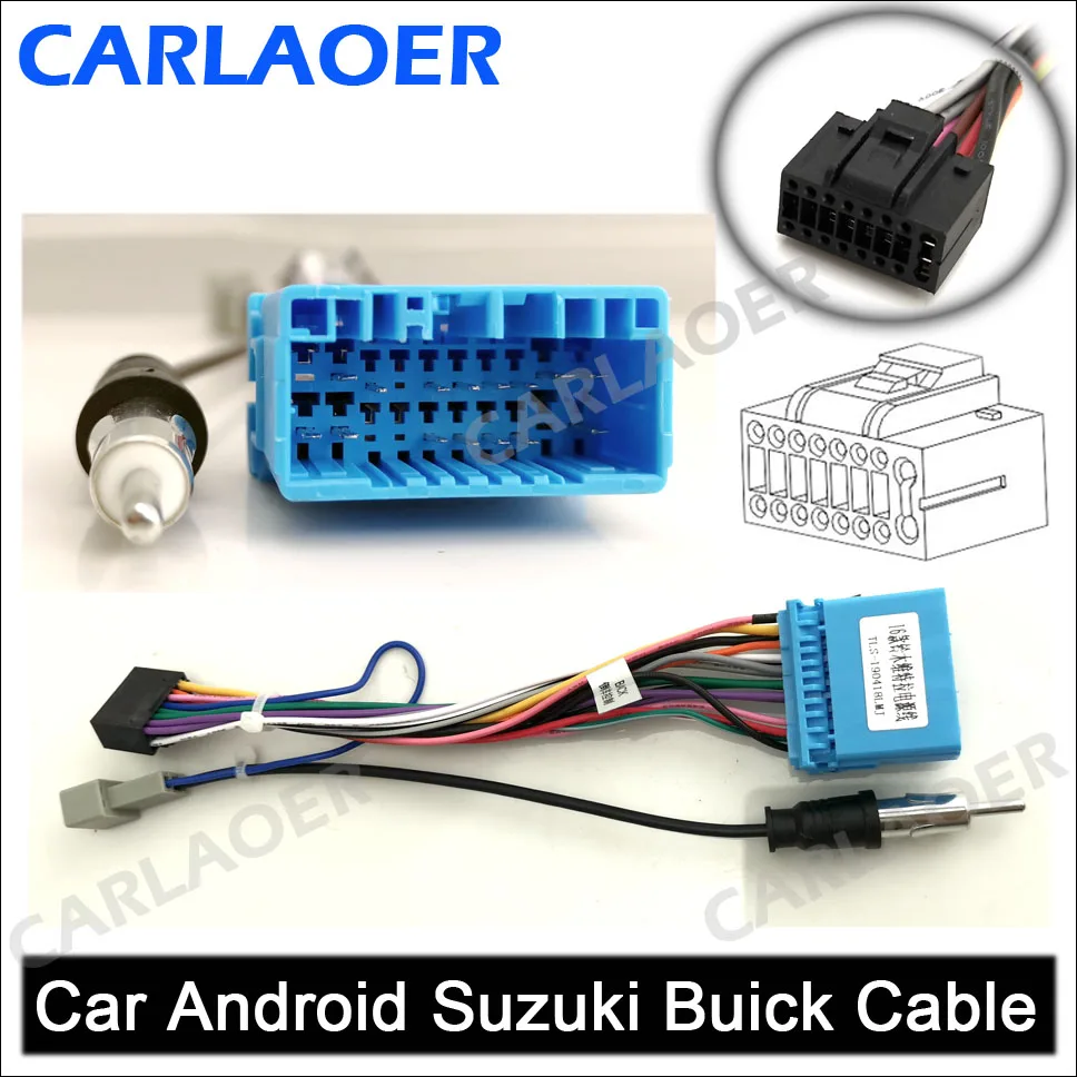 SUZUKI BUICK 2 din автомобиль Android радио кабель для Suzuki Buick Volkswagen ISO hyundai Kia Honda Toyota Nissan mitsubiish i Ford CRV FIT Outlande - Название цвета: SUZUKI BUICK