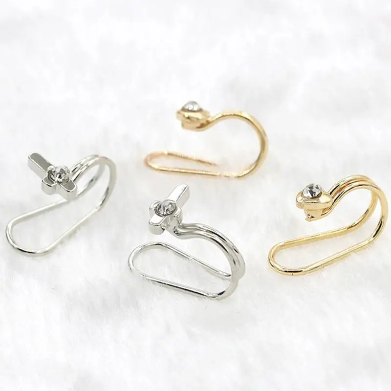 Серьги клипсы женские с кристаллами и искусственным жемчугом|clip earrings|fashion clip