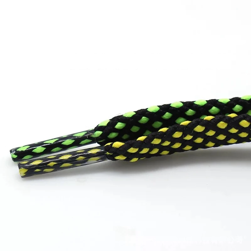 1 pair shoelace Fashion Polyester Sneaker Shoe Lace Colors Checkered Double Layer Hollow Flat Shoelaces 100/120/140CM PD1