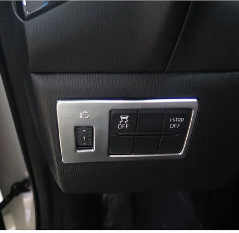 Для Mazda 3 Axela 2014 2015 2016 ABS Хромированная противотуманная фара управляемая рамка для