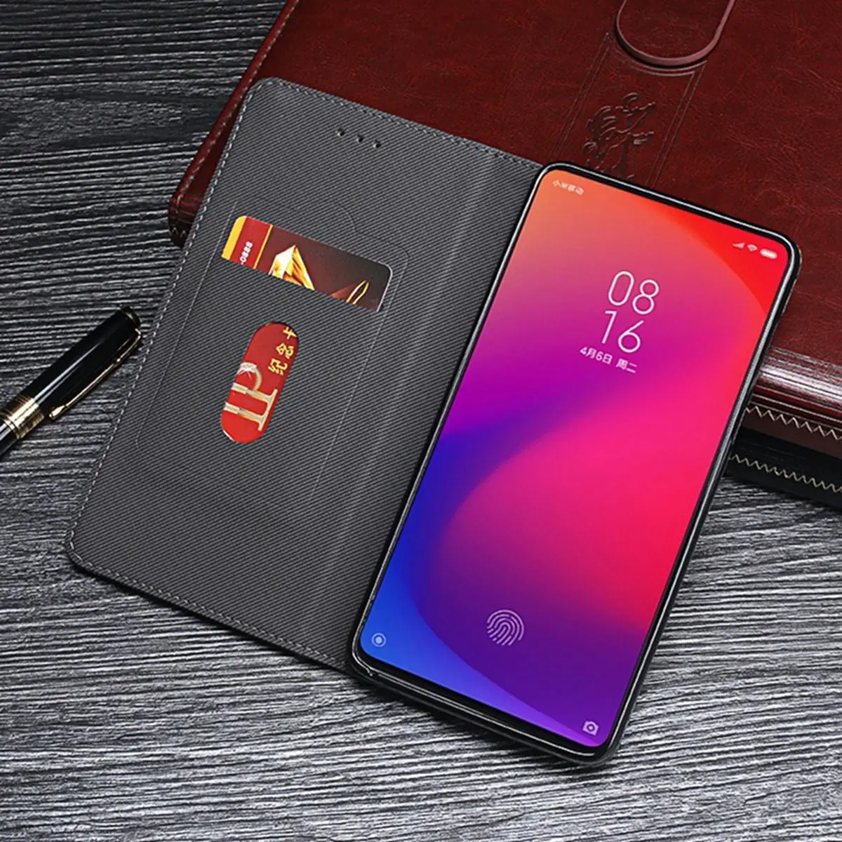 Роскошный кожаный кошелек чехол для Xiaomi Redmi K20 Ретро Магнитная подставка карт