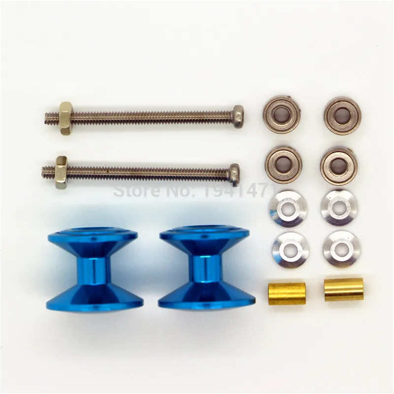 

RFDTYGR 8Pcs (4sets) Double Aluminum Single-deck Rollers(13-12mm)For Self-made Parts Tamiya Mini 4WD Double Aluminum Rollers