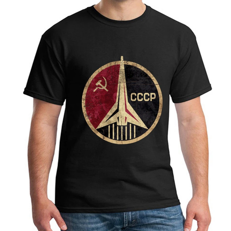 Новинка, винтажная русская футболка, CCCP, Yuri Gagarin, мужская группа, команда советских Ретро тройников, Sputnik, программа исследования космоса, футболка