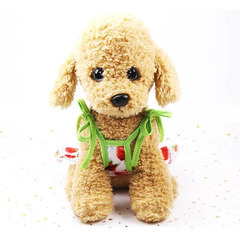 Футболка с изображением кошек и собак одежда для щенков жилет принтом клубники