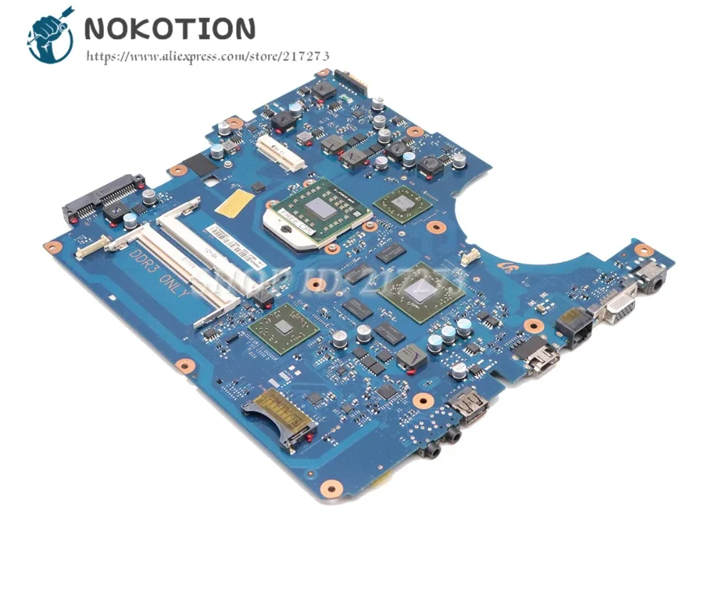 NOKOTION материнская плата для ноутбука Samsung R525 DDR3 HD6600M 1 гб бесплатные цп с