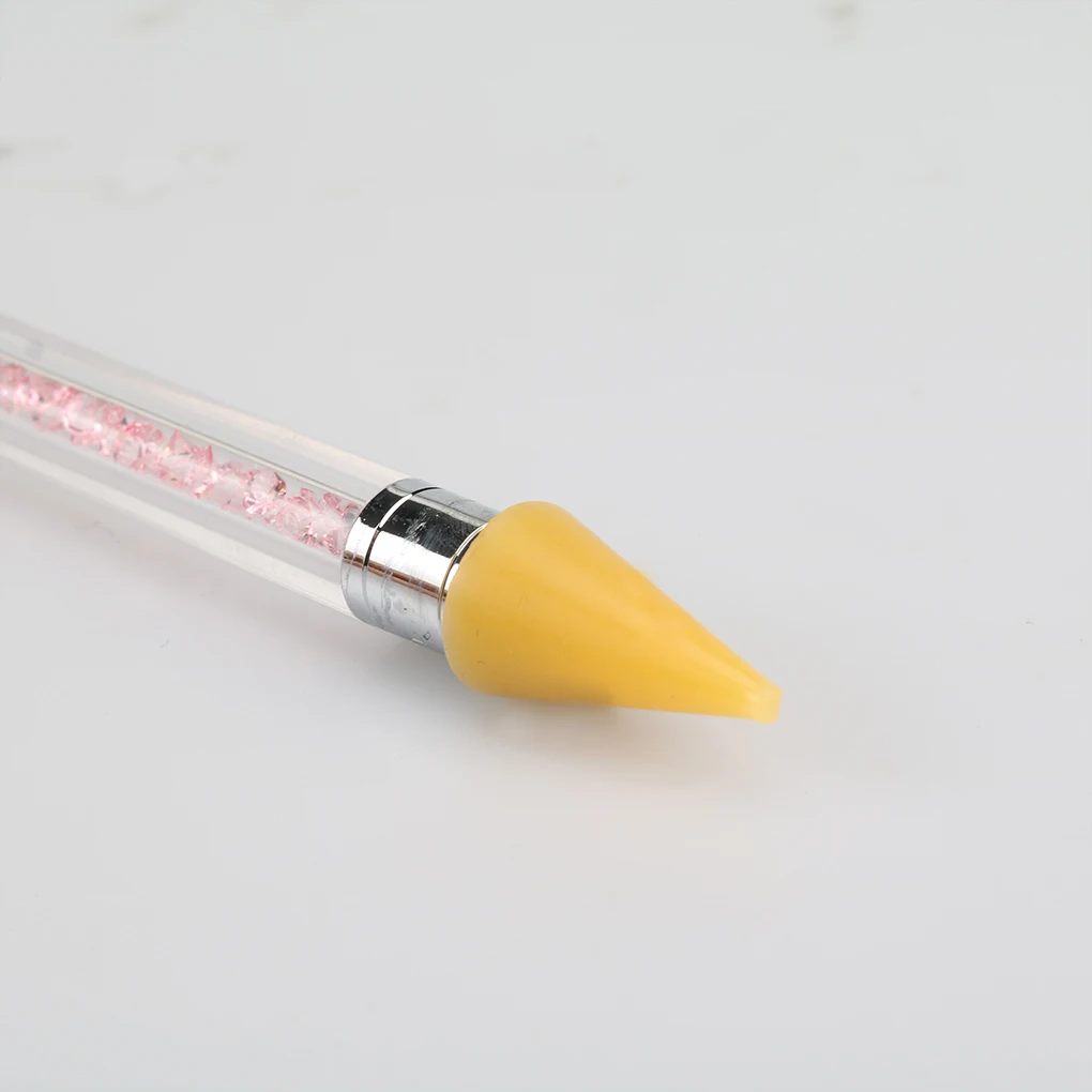 Новинка двухсторонняя кисть для дизайна ногтей хрустальные бусины насадка ручки