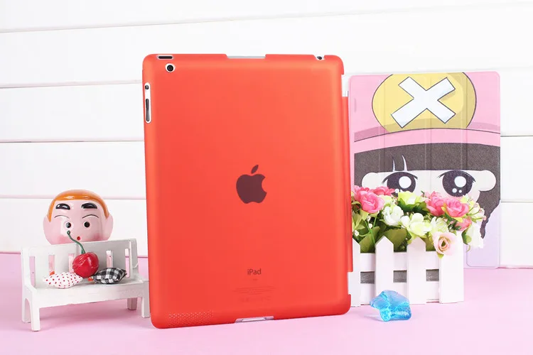 Тонкий защитный чехол для планшета Apple IPad 6 Air 2, ультра тонкий матовый Жесткий Чехол, задняя крышка для планшета Ipad Air 2, чехол для планшета+ ручка - Цвет: Красный