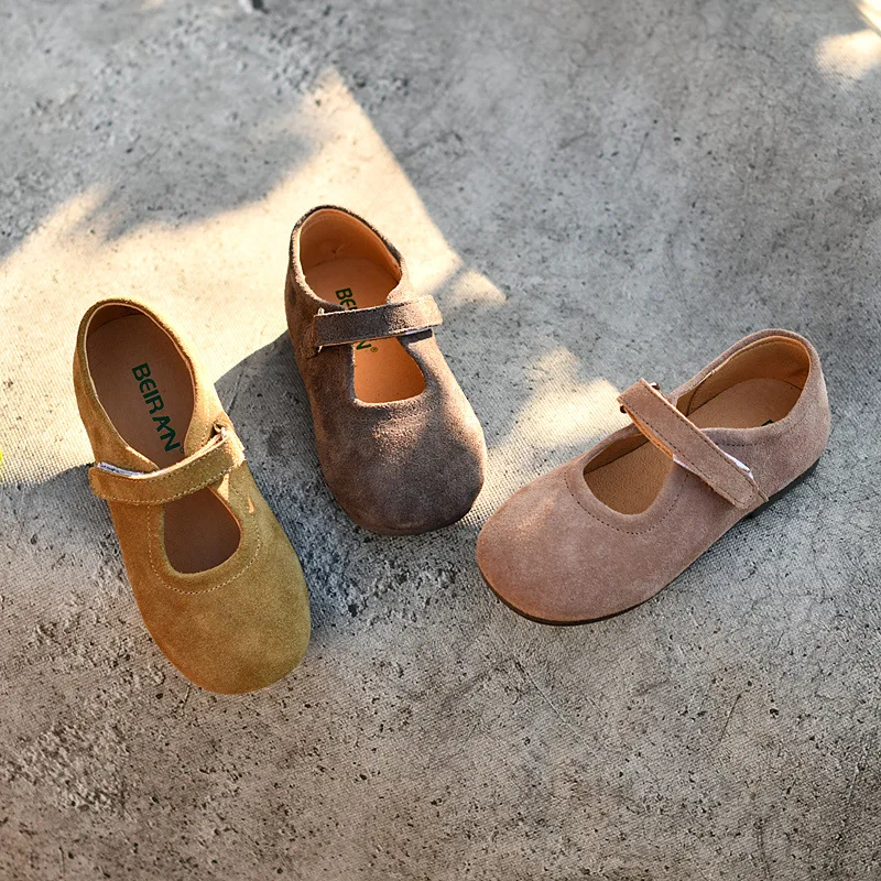 Мокасины из натуральной кожи для маленьких девочек однотонные кожаные рандомные