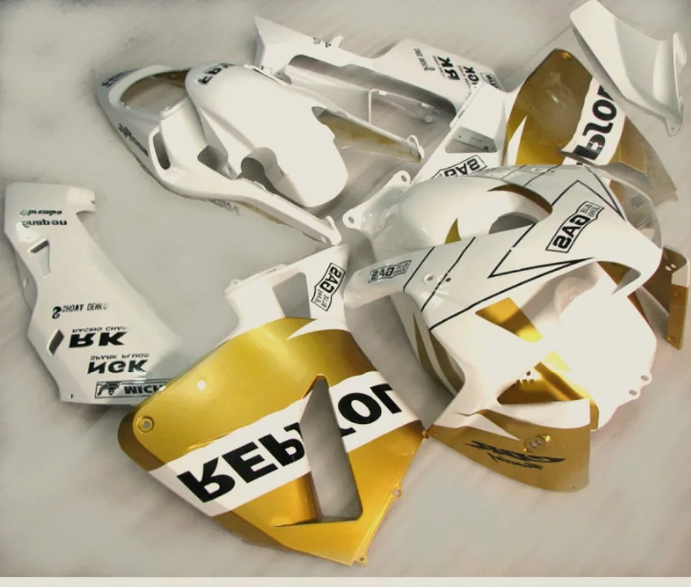 

H-with gold white yellow black body for CBR600RR F5 03 04 CBR 600RR 03-04 2003 2004 CBR600 RR 2003 2004 fairing kit