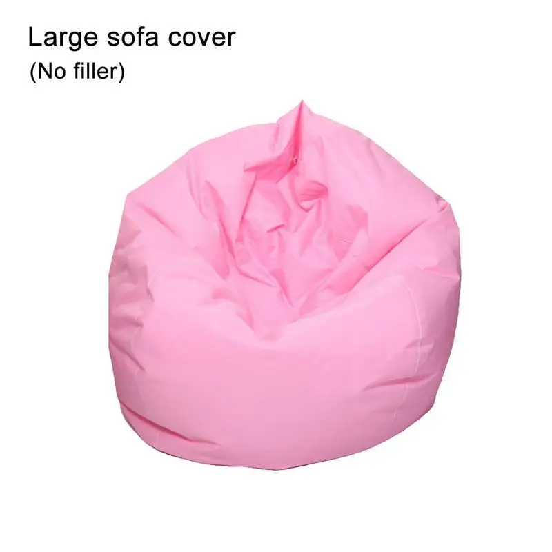 Pink 60*75 см/90*110 см сумка для дивана без наполнителя гостиная спальня диван-кровать ленивый Повседневный татами Beanbag стул чехол для дивана Pouf - Цвет: Pink