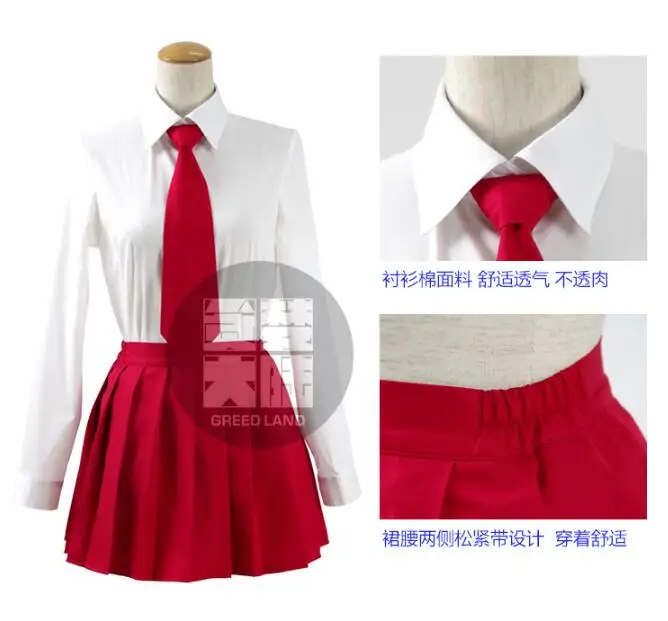 

Japan Hot Anime QUALIDEA CODE Qualidea cosplay Canaria Utara cartoon Anime uniform girls costume coat+shirt+skirt+tie+hat