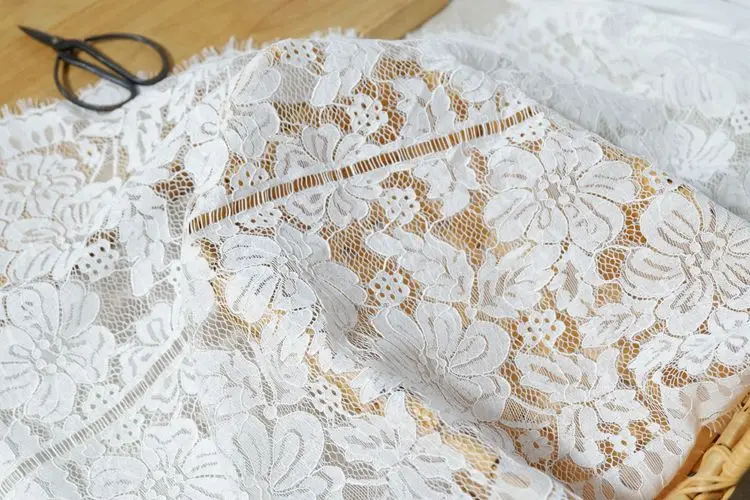 Ярдов/партия дюйма ширина 46 см черно-белая кость автомобиля отделка кружевом с