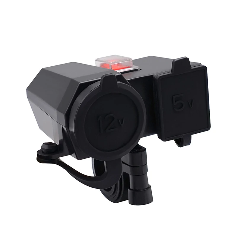 Водонепроницаемый Универсальный 12V зарядное устройство для мотоцикла двойной USB