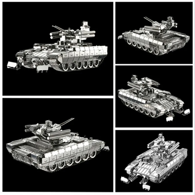 Забавный кусочек BMPT Танк 3D металлический пазл из металл, обрезанный лазером части DIY 3D Сборка Модель-пазл наборы подарки для детей