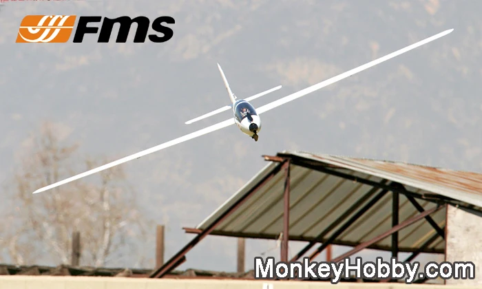 FMS 2300 мм FOX RC планер V2 PNP желтый RC самолет
