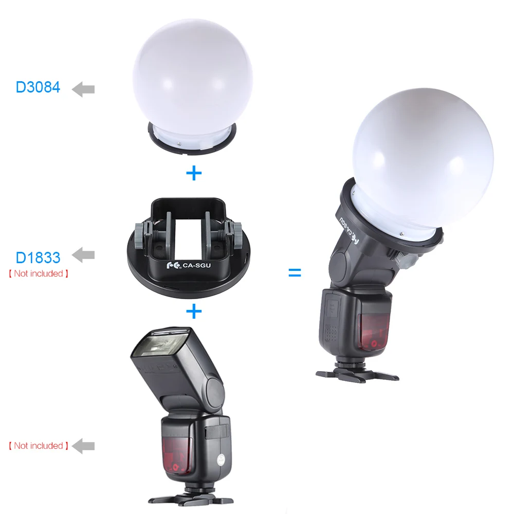 

SGA-DB150 Universal Speedlite Flash Photography Diffuser Soft Ball Softbox for Nikon Canon Yongnuo Godox Neewer Speedlight