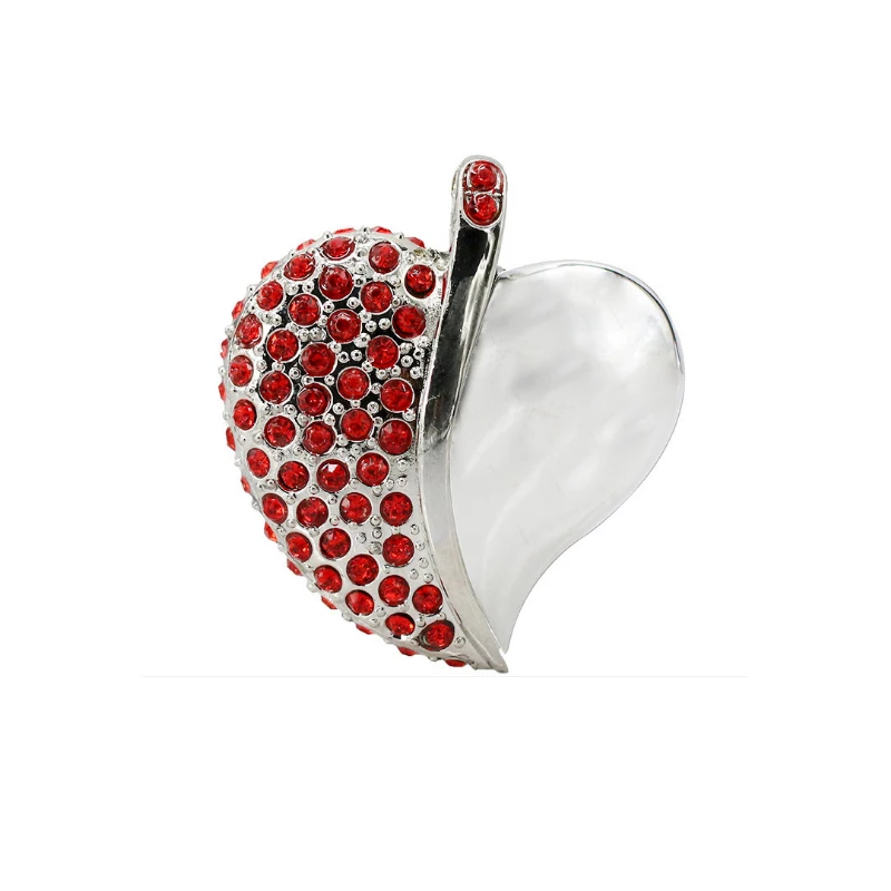Crystal Leaf Heart 32GB 16GB 8GB 4GB Jewelry Metal USB Flash Pen Drive U Disk Memory Pendant Necklace | Компьютеры и офис
