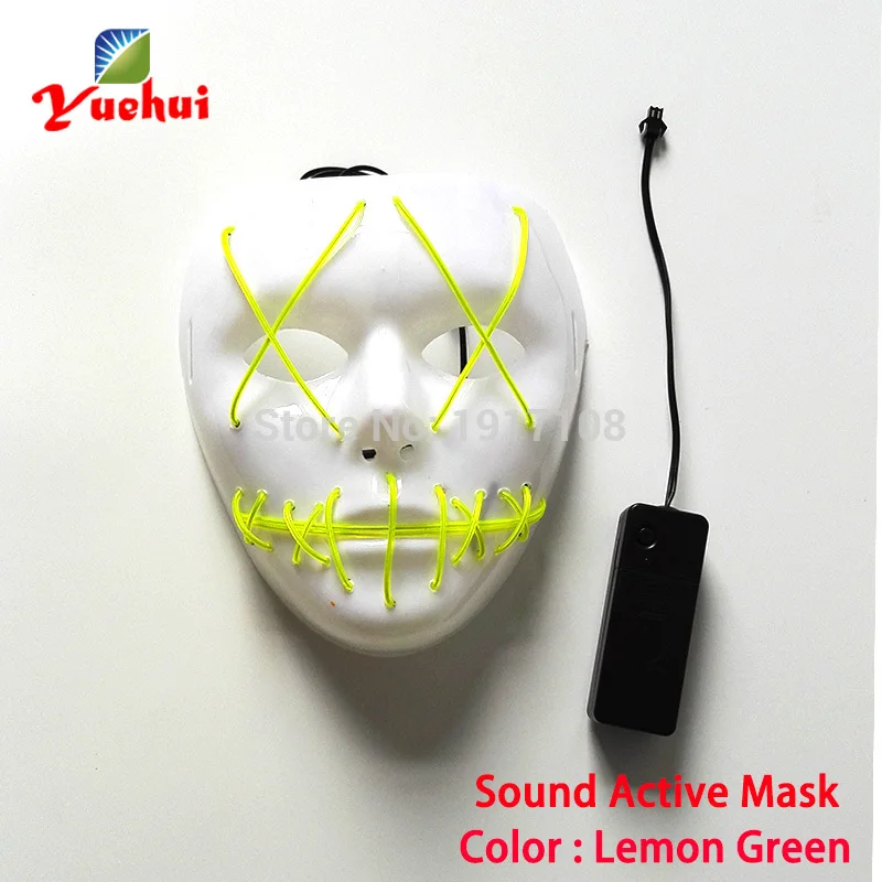 Модная светодиодная маска 10 типов с мультяшным изображением геровечерние