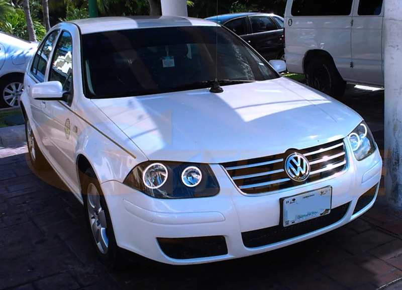 Для Volkswagen VW Jetta город MK4 2007 2008 2009 отлично Ультра яркое освещение COB led angel eyes kit halo кольца