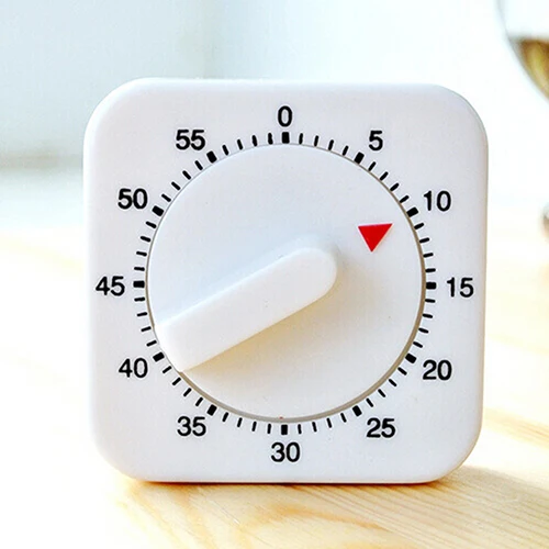 New Fashion Novelty White Square 60-Minutes Mechanical Timer Reminder Counting for Kitchen | Дом и сад